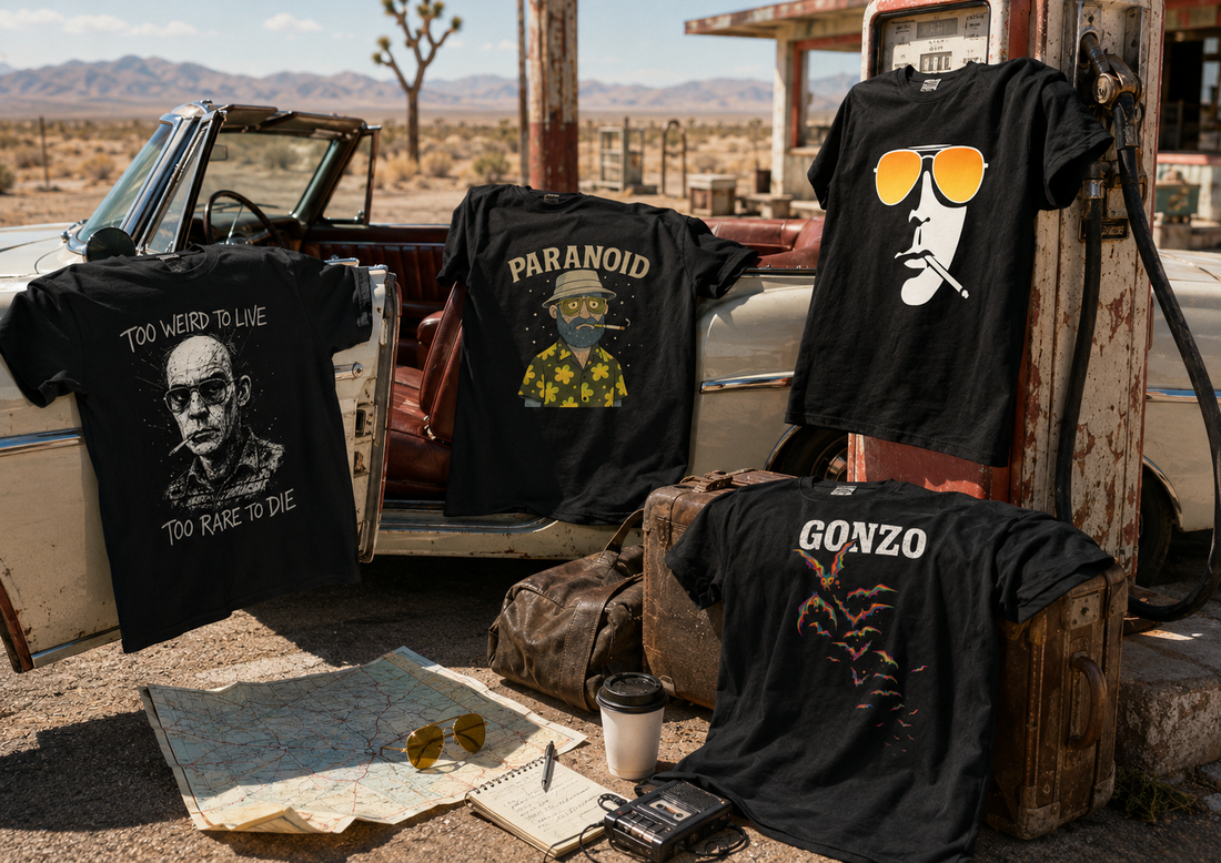 Hunter S. Thompson på t-skjorter: Gonzo, paranoia og motkultur