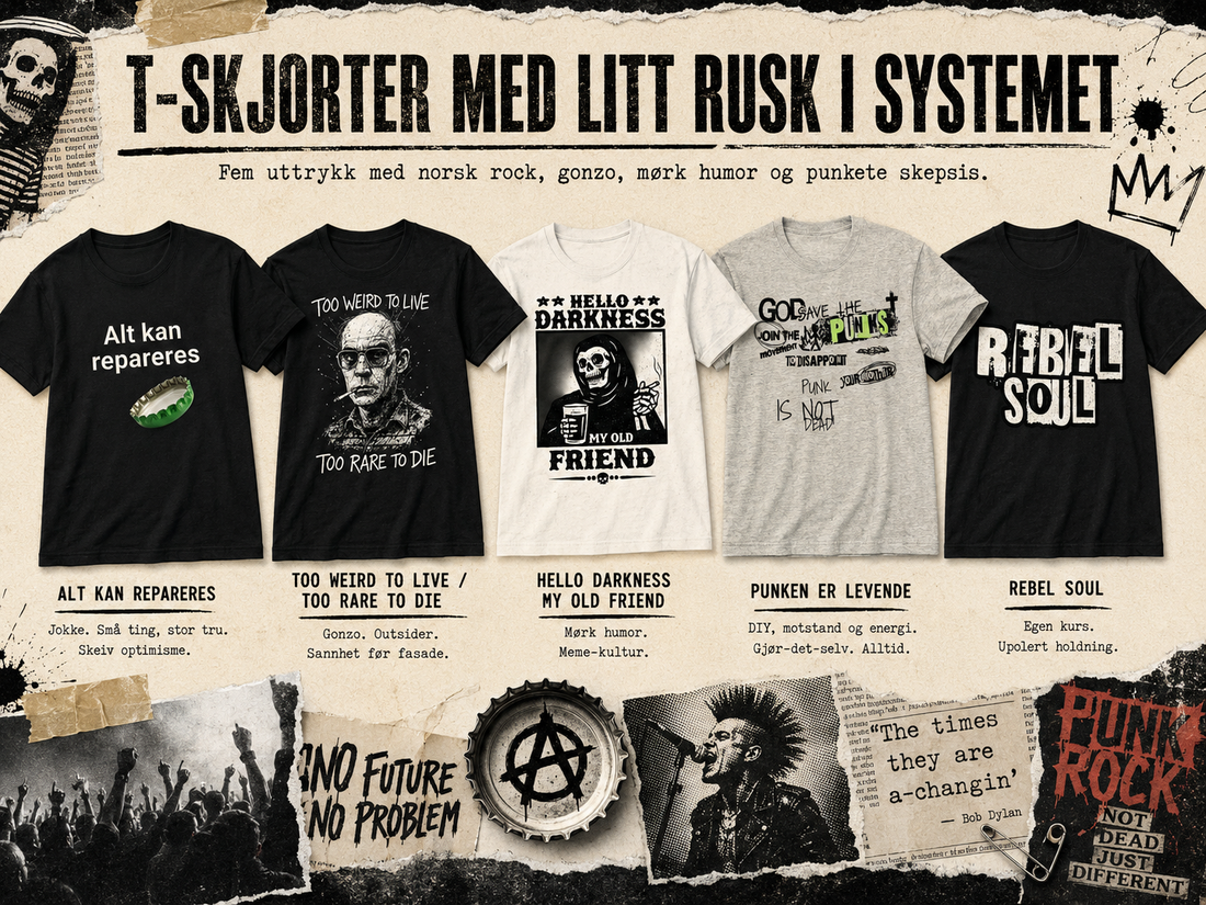 T-skjorter som sier "Fuck it"