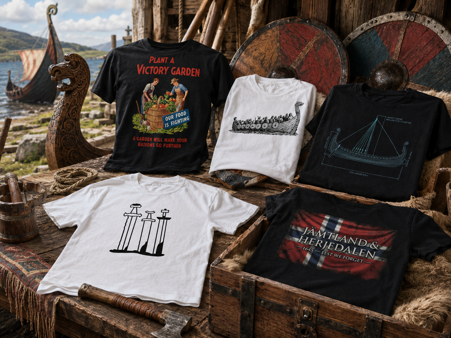 5 historiske t-skjorter