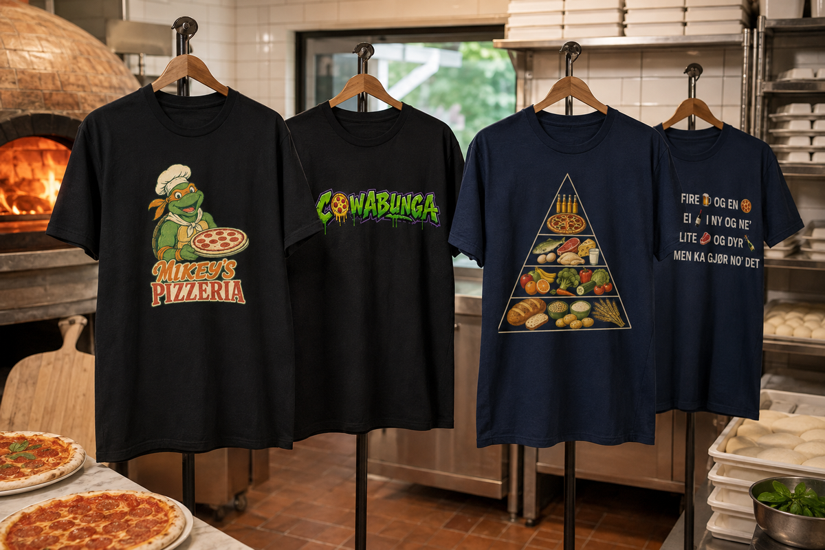 Pizza t-skjorter