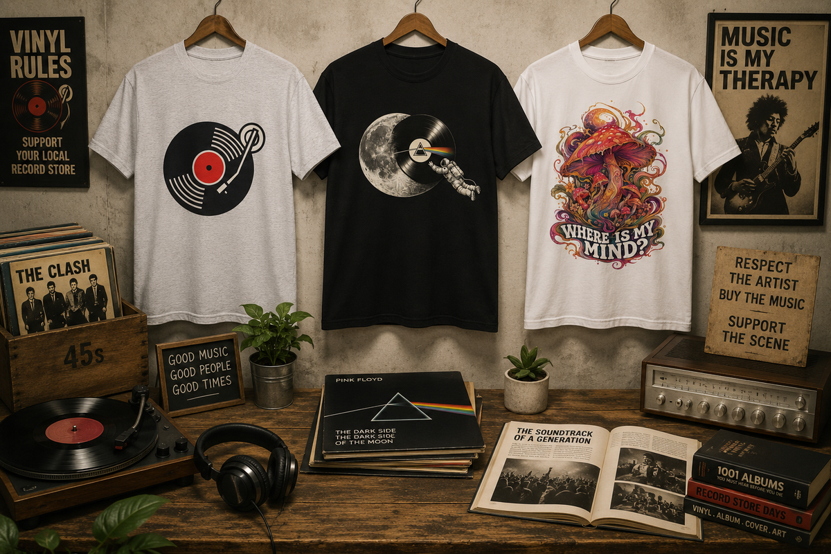 T-skjorter fra rockens visuelle kultur