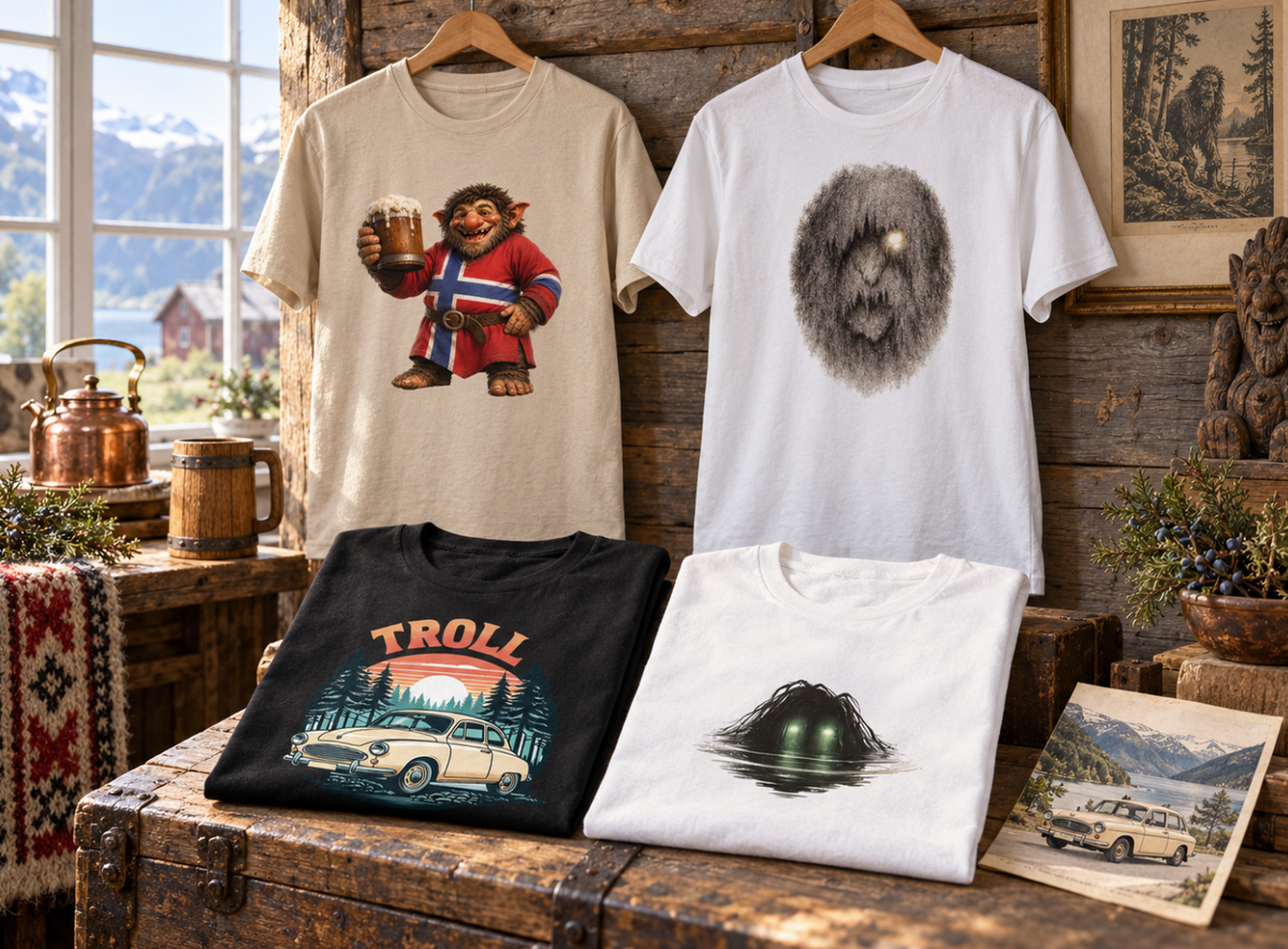 Norske troll t-skjorter
