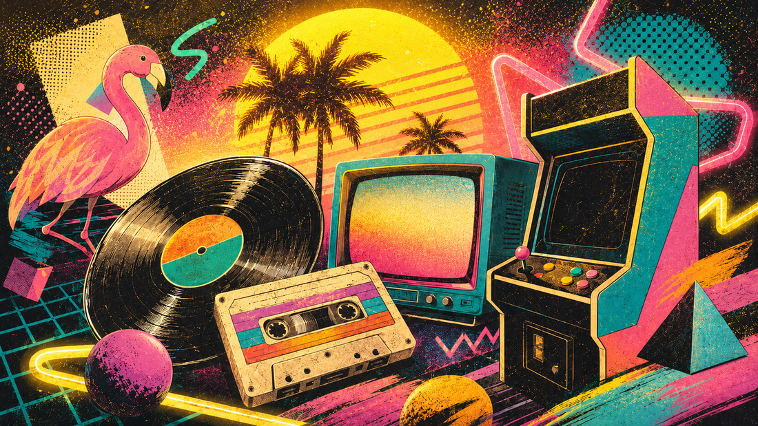 6 t-skjorter med skikkelig retro farger