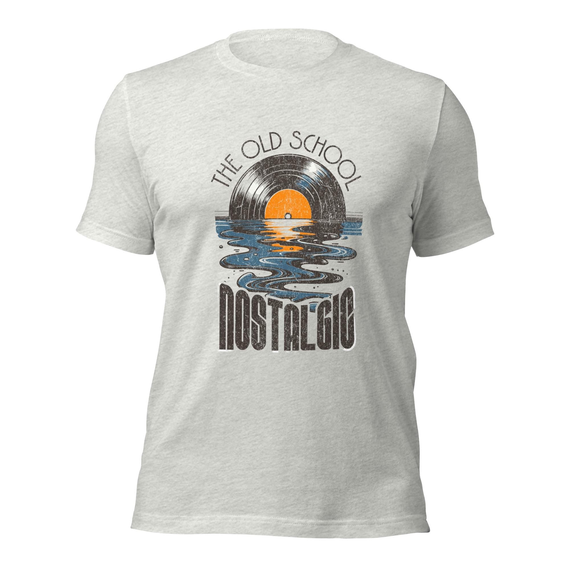 The Old School – nostalgisk LP-plate T-skjorte