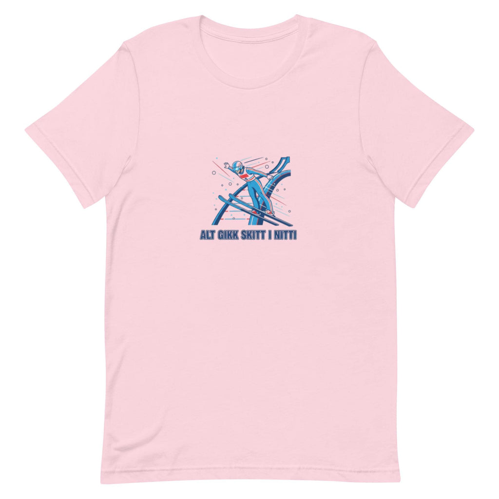 Alt gikk skitt i nitti – 90-metersbakken T-skjorte | Norsk humor | Di Derre-vibber og vinternostalgi