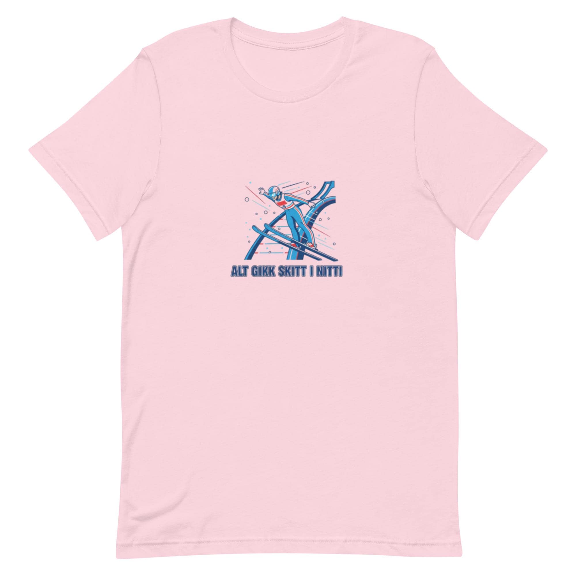 Alt gikk skitt i nitti – 90-metersbakken T-skjorte | Norsk humor | Di Derre-vibber og vinternostalgi