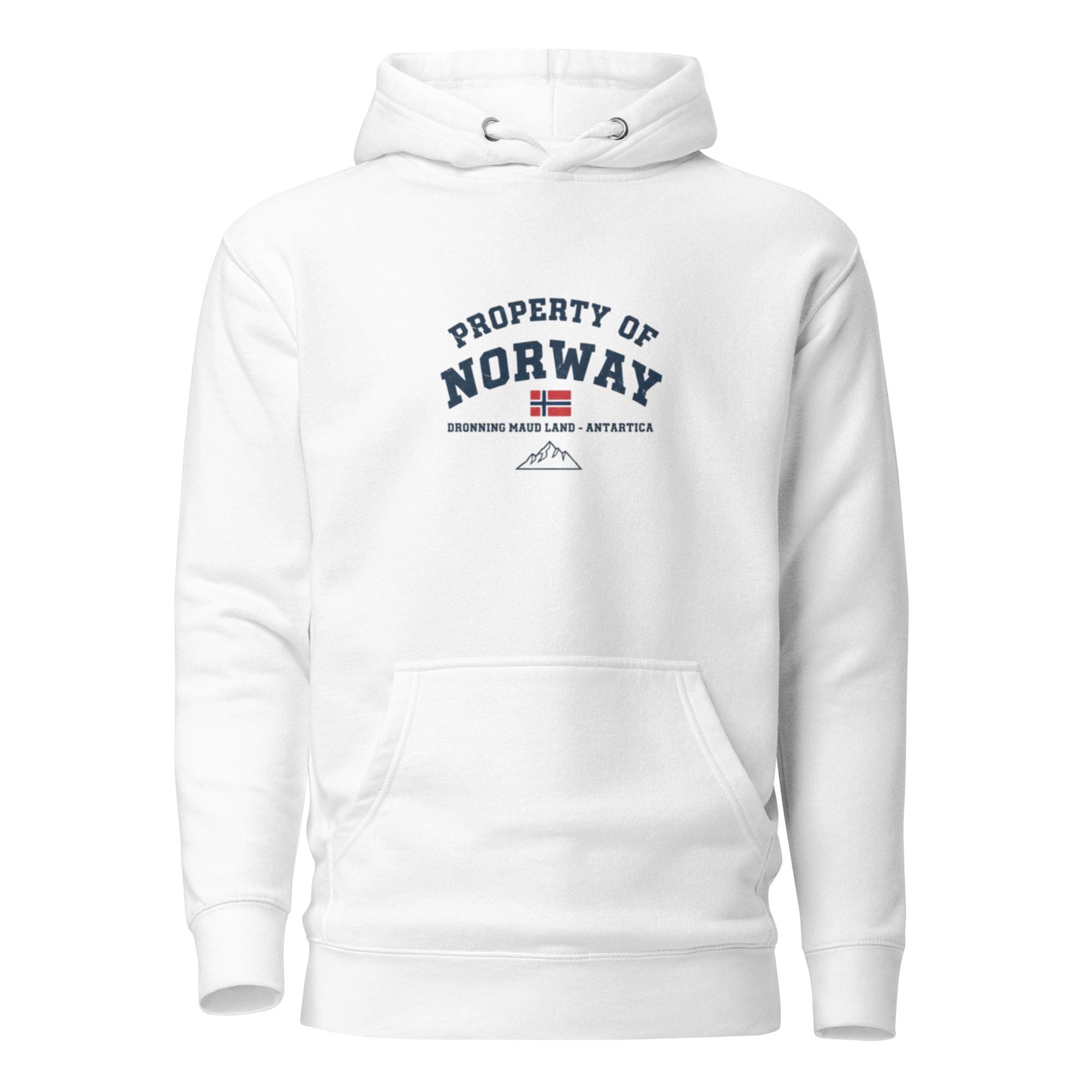 Property of Norway – Dronning Maud Land Hoodie, Nordic Humor Design, Ironic Antarctica Hoodie
