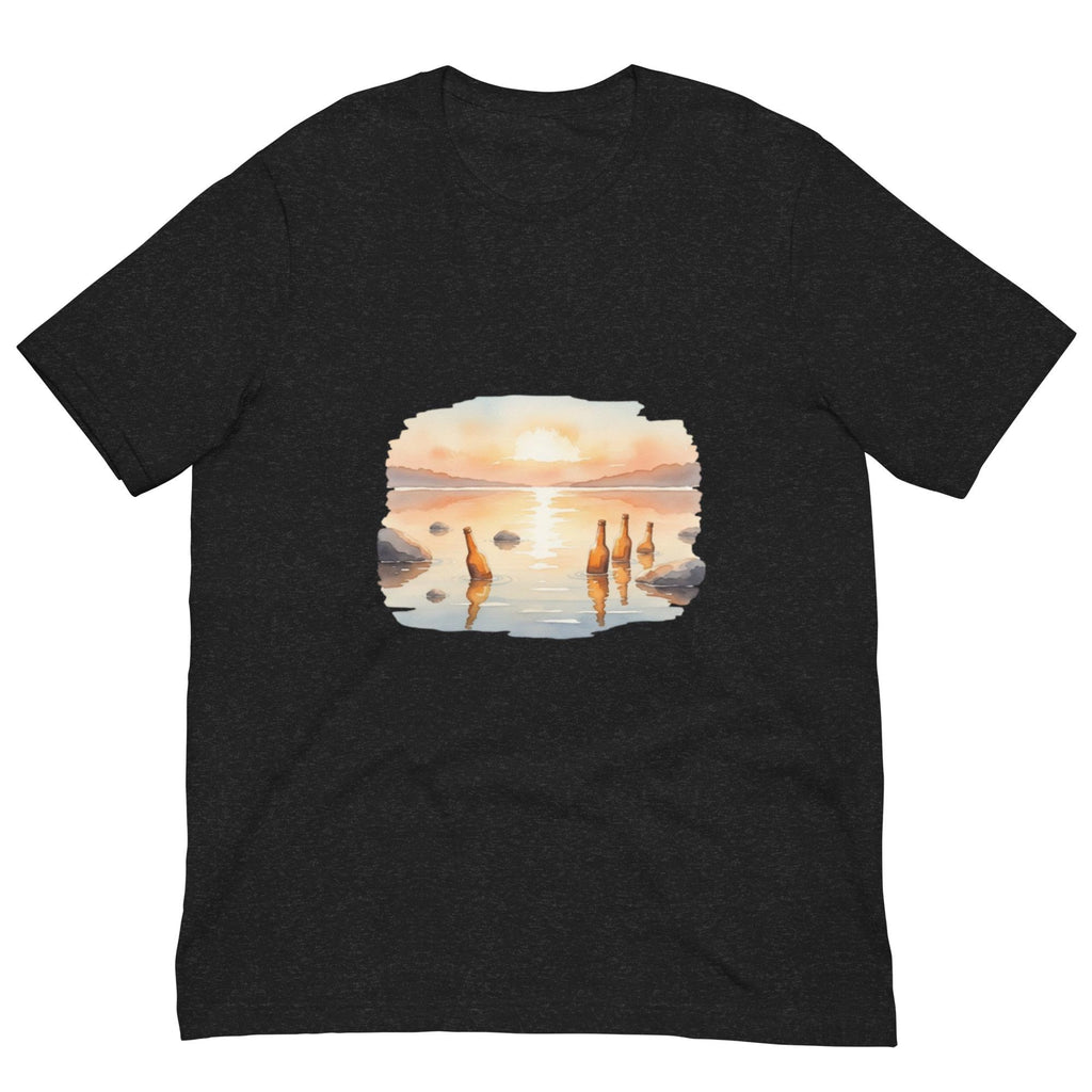 Fire kalde pils uti vannet – Norsk sommernostalgi T-skjorte, inspirert av Halvdan Sivertsen