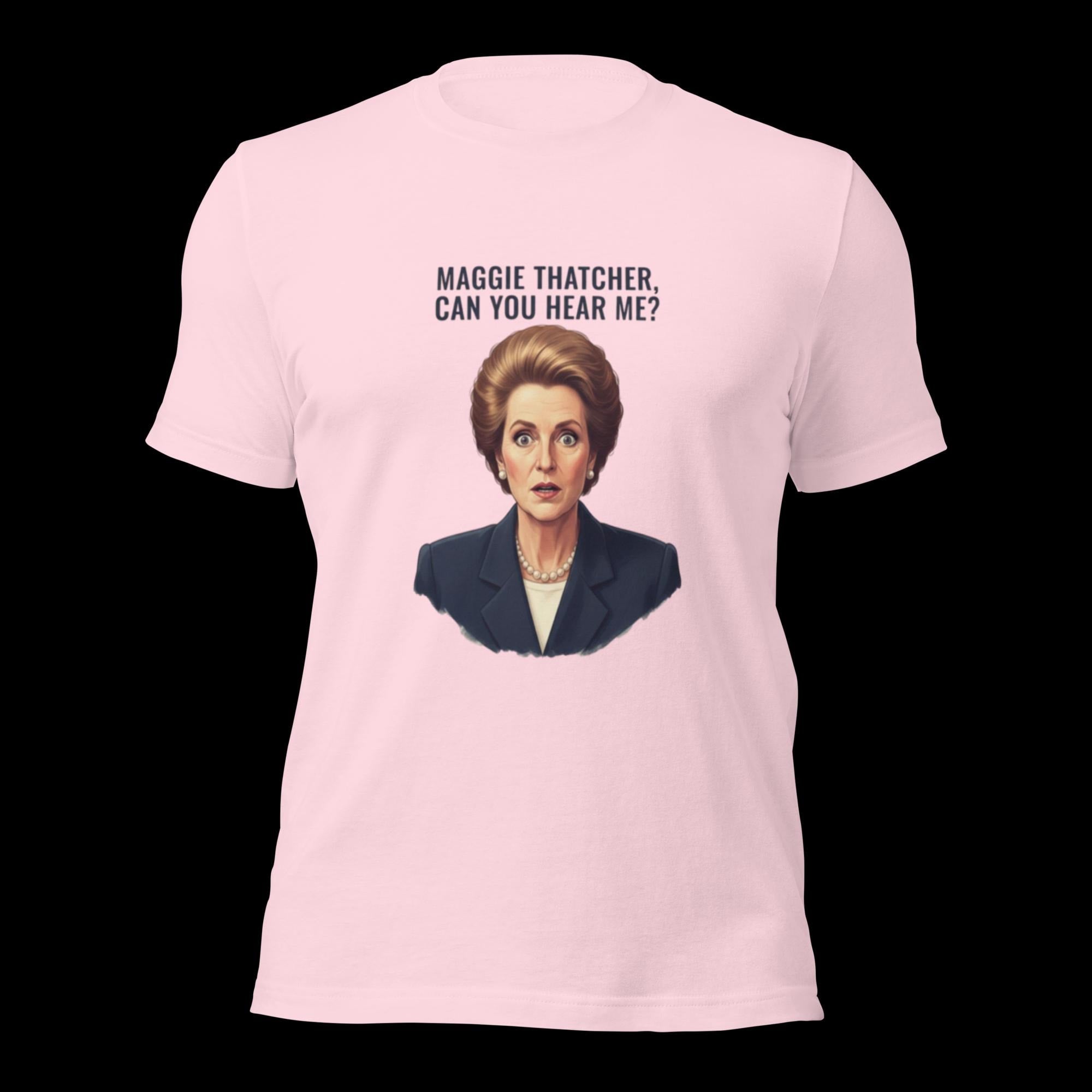 Maggie Thatcher, can you hear me? – Norsk fotballhistorie T-skjorte | Inspirert av Børge Lillelien 1981 | Retro britisk-norsk ikon