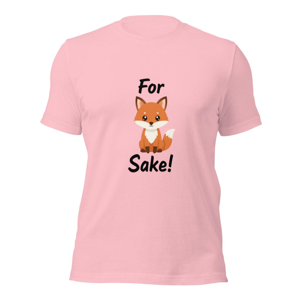 For Fox Sake! – Funny Fox T-Shirt, Sarcastic Animal Humor Tee, Nordic Minimalist Design