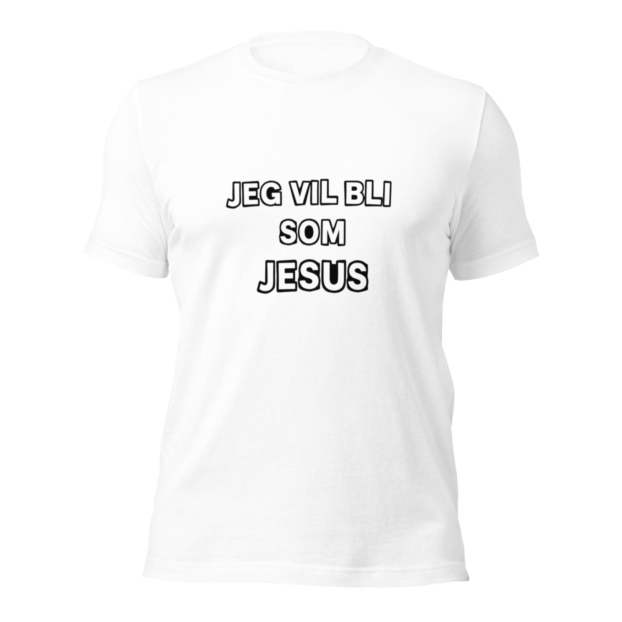 Jeg vil bli som Jesus – Norsk punk T-skjorte | Inspirert av Kjøtt | 1980-talls undergrunnsdesign