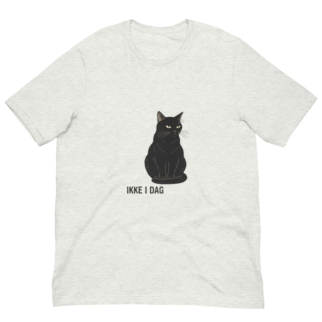 IKKE I DAG – T-skjorte | Svart katt med attityde | Norsk minimalisme og rolig opprør