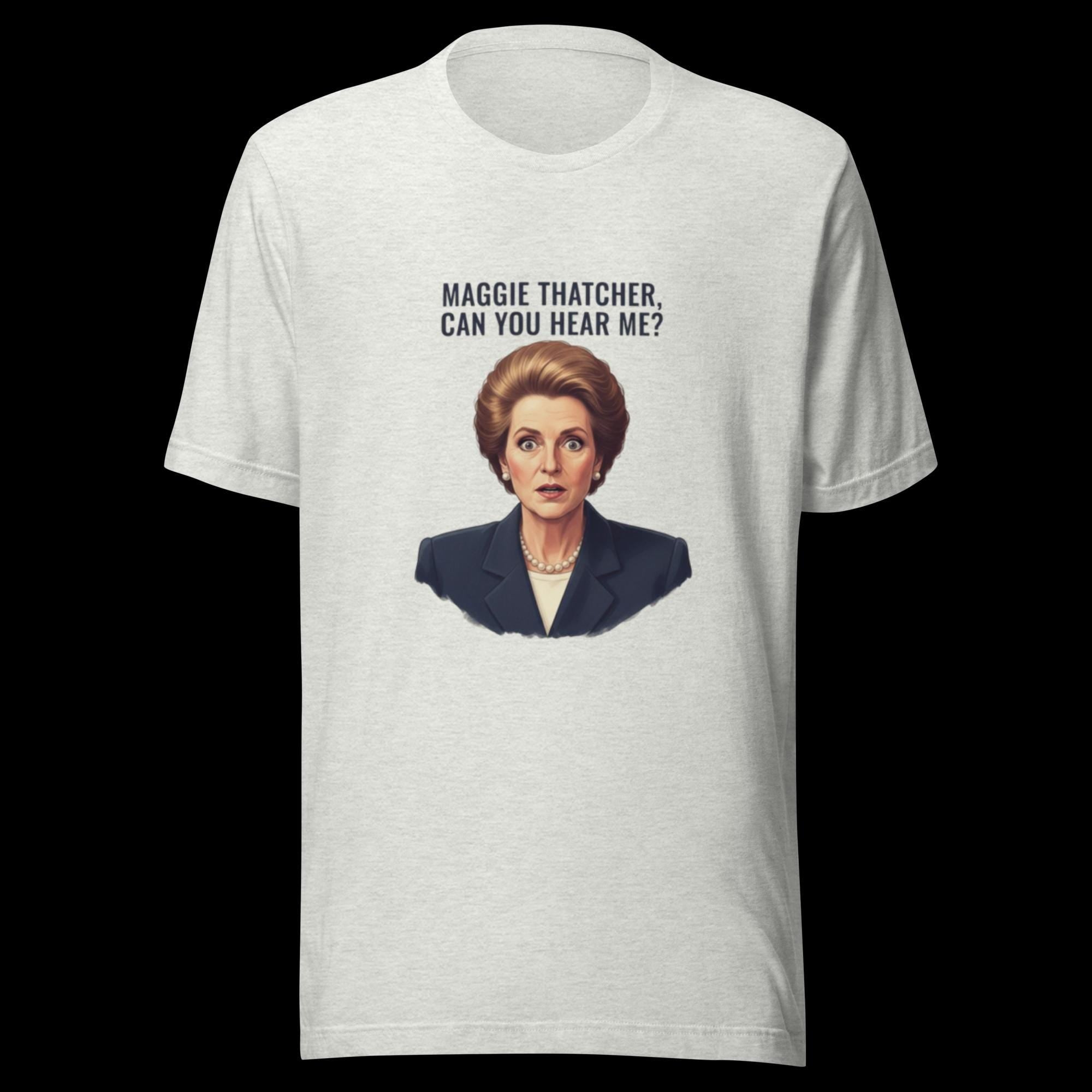 Maggie Thatcher, can you hear me? – Norsk fotballhistorie T-skjorte | Inspirert av Børge Lillelien 1981 | Retro britisk-norsk ikon