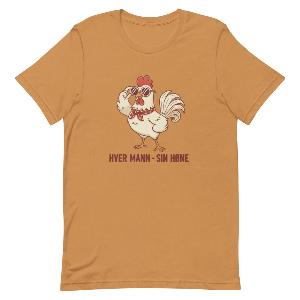 Hver mann sin høne – Norsk bygdehumor T-skjorte | Inspirert av Lars Sponheim