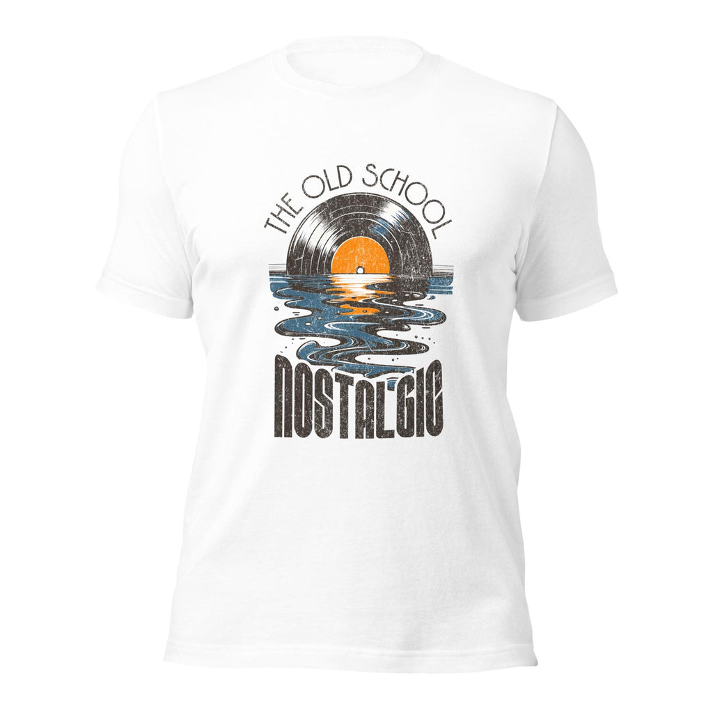The Old School – nostalgisk LP-plate T-skjorte