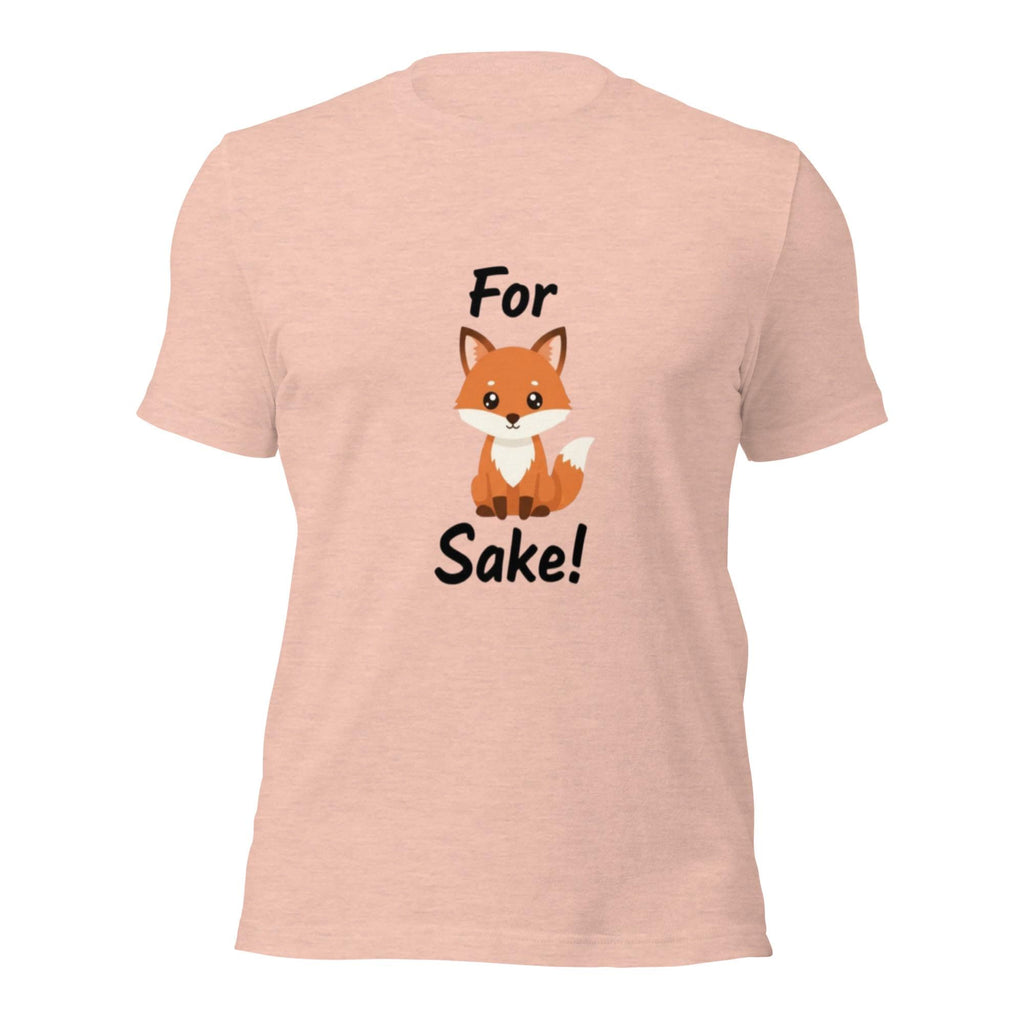 For Fox Sake! – Funny Fox T-Shirt, Sarcastic Animal Humor Tee, Nordic Minimalist Design