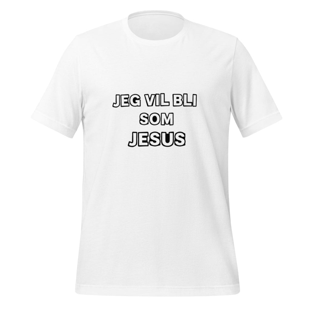 Jeg vil bli som Jesus – Norsk punk T-skjorte | Inspirert av Kjøtt | 1980-talls undergrunnsdesign