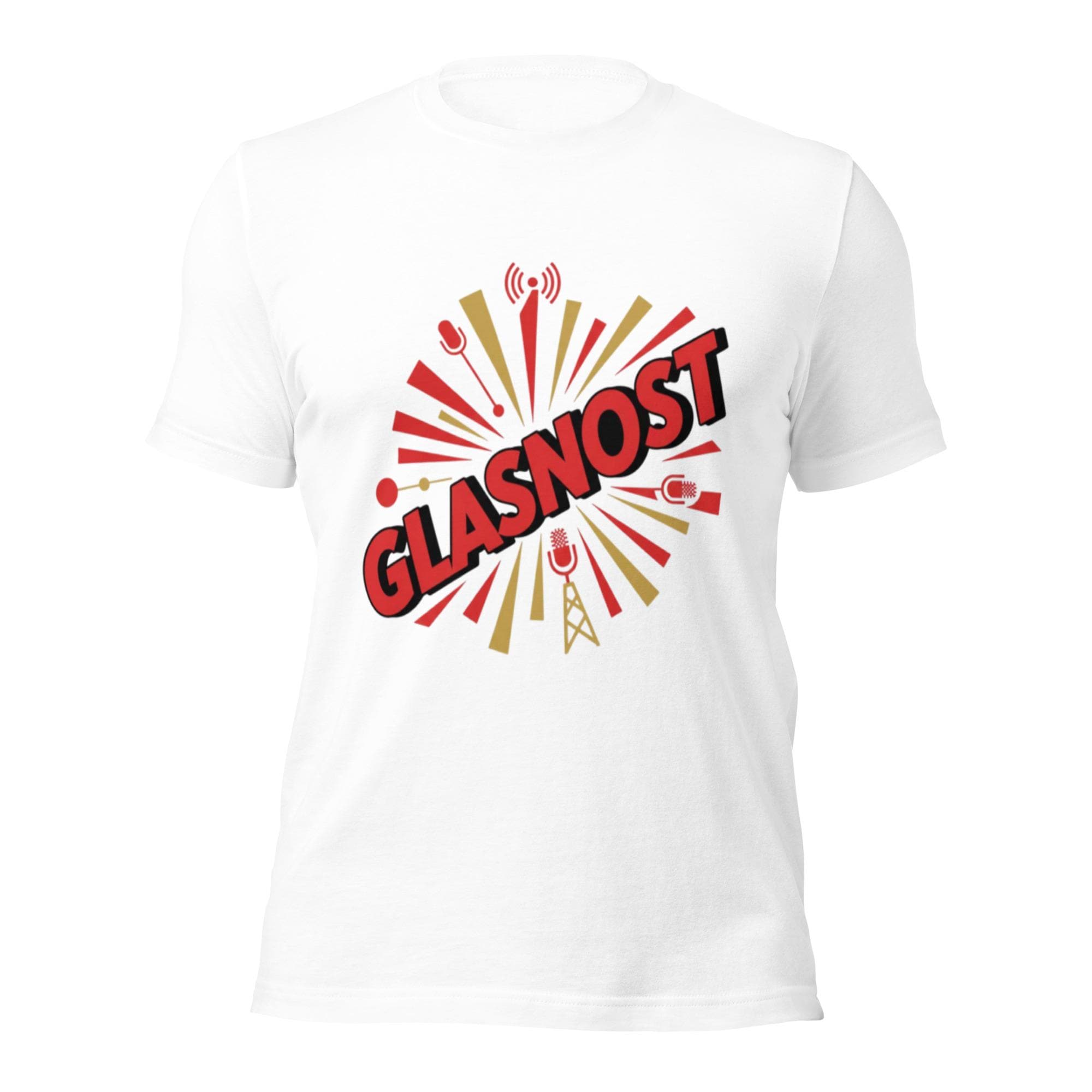 Glasnost – Norsk retro T-skjorte inspirert av Jan Teigen og sovjetisk propaganda