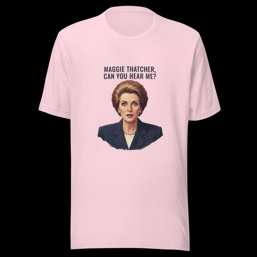 Maggie Thatcher, can you hear me? – Norsk fotballhistorie T-skjorte | Inspirert av Børge Lillelien 1981 | Retro britisk-norsk ikon