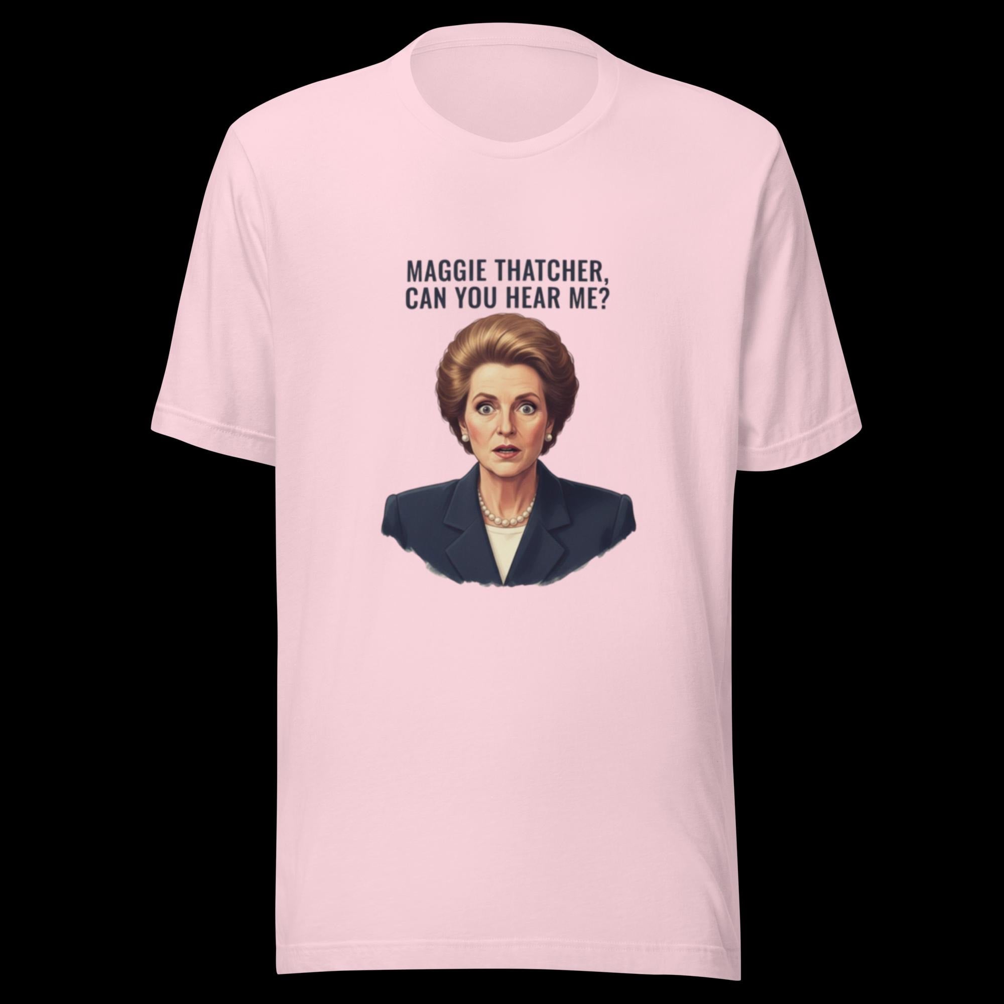 Maggie Thatcher, can you hear me? – Norsk fotballhistorie T-skjorte | Inspirert av Børge Lillelien 1981 | Retro britisk-norsk ikon