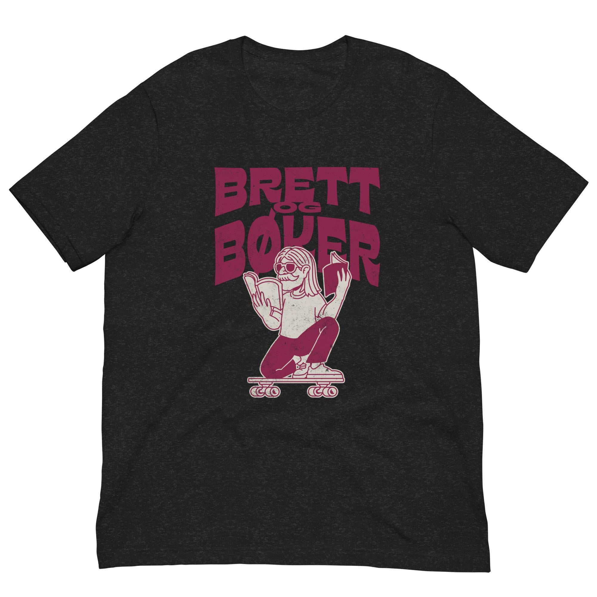 Brett og bøker – T-skjorte | Norsk kultur og balanse | Retro stil