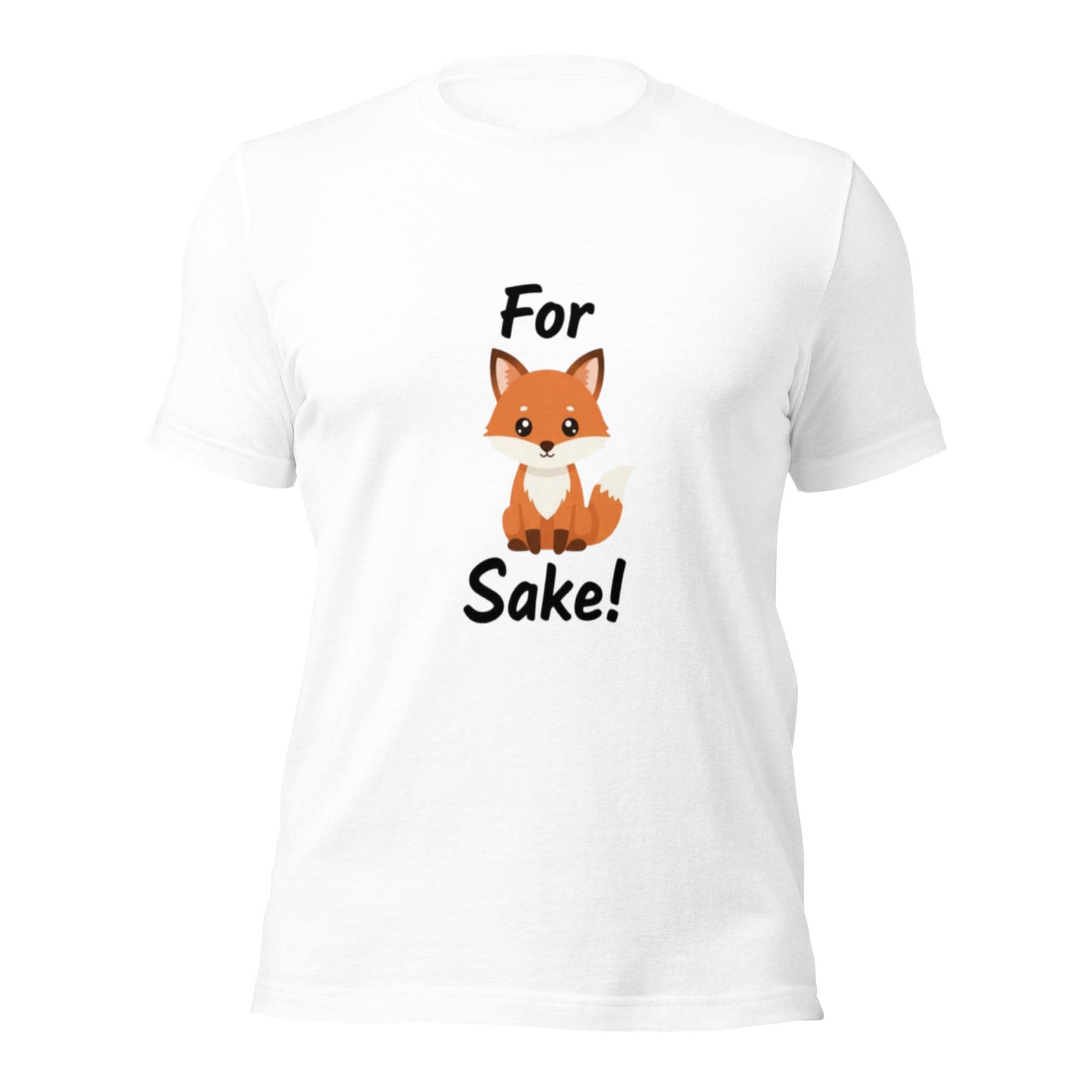 For Fox Sake! – Funny Fox T-Shirt, Sarcastic Animal Humor Tee, Nordic Minimalist Design
