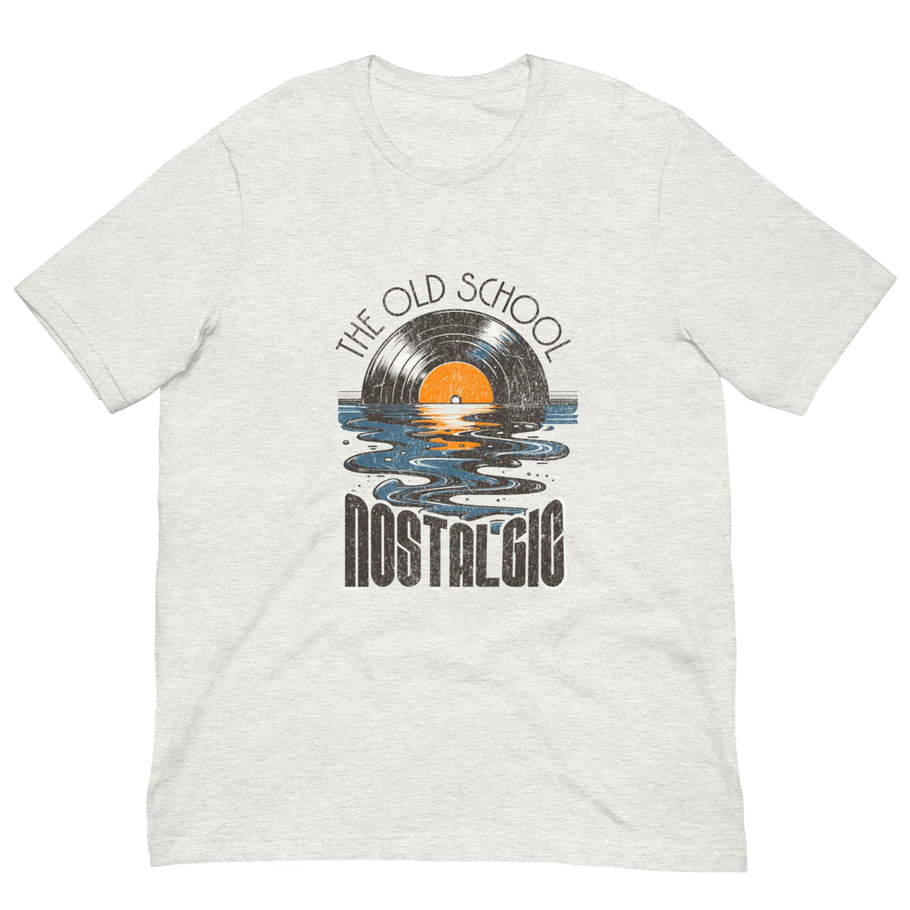 The Old School – nostalgisk LP-plate T-skjorte