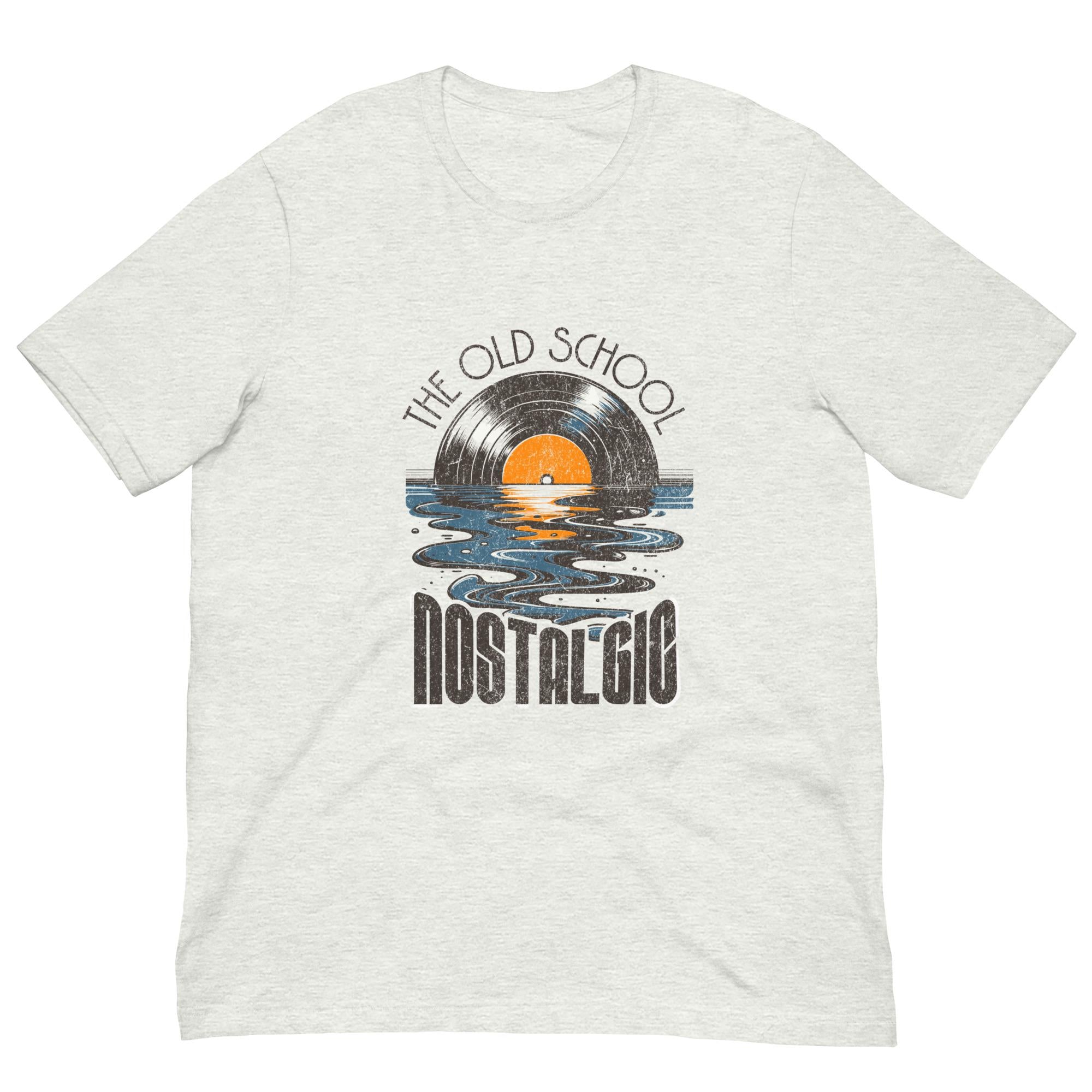 The Old School – nostalgisk LP-plate T-skjorte