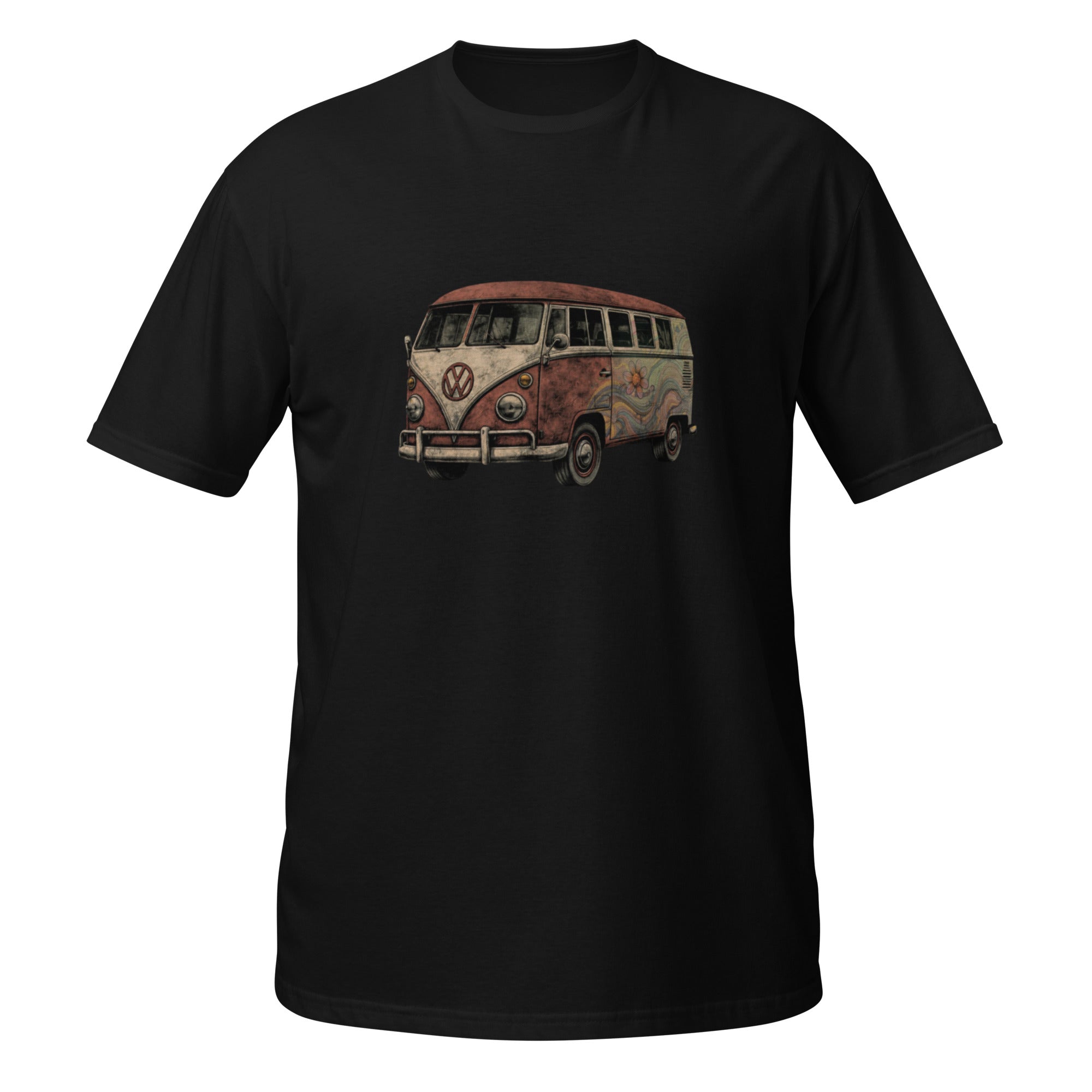 T-skjorte med camper van i vintage stil, inspirert av roadtrip, reise og klassisk vanlife